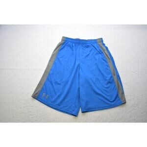 Under Armour Gym Shorts HeatGear Loose Blue With Pockets Mens Size Small